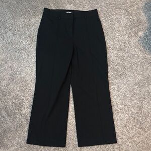 Express High Rise Straight Black Trousers